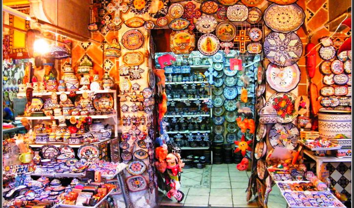 Mercado de artesanías de Parian en Puebla
