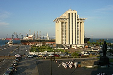 Vista panorámica del Malecón de Veracruz
