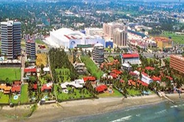 Vista aérea de la zona hotelera de Boca del Río