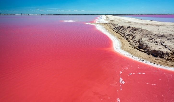 Vista panorámica de Las coloradas en Yucatán