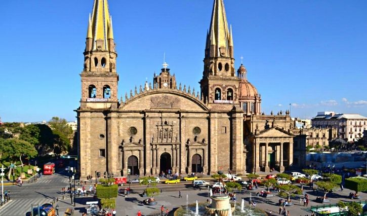 Vista de la Catedral de Guadalajara