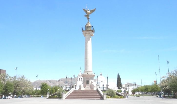 Vista de la plaza Hidalgo en Chihuahua