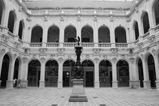 Vista interior del palacio de gobierno de Chihuahua