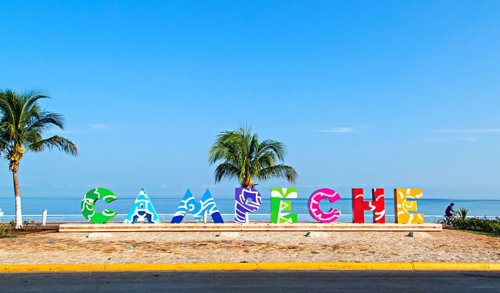 Vista de las letras de Campeche
