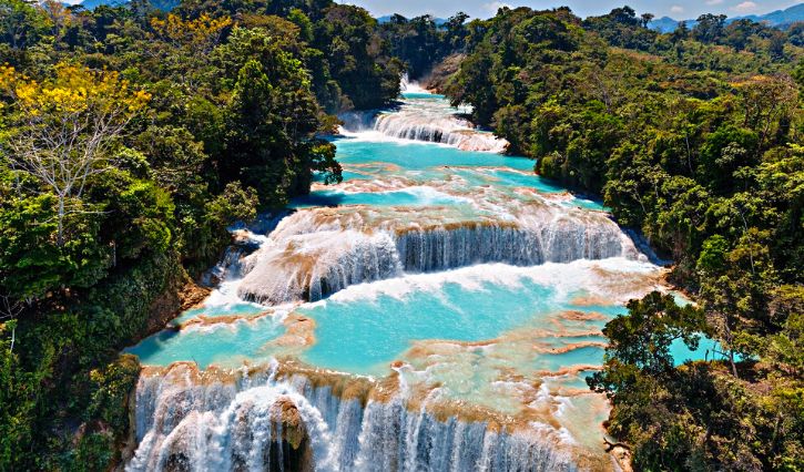 Cascadas de Agua Azul en Chiapas