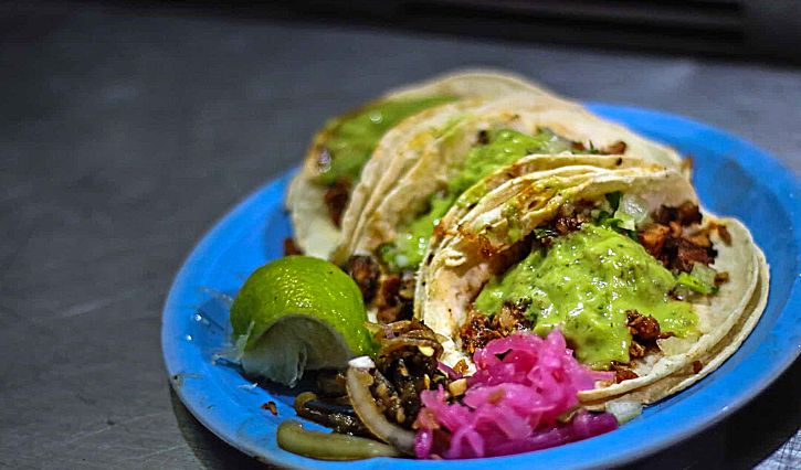 Tacos de Oaxaca comida callejera real