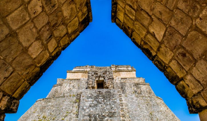 Zona arqueológica de Uxmal en Campeche