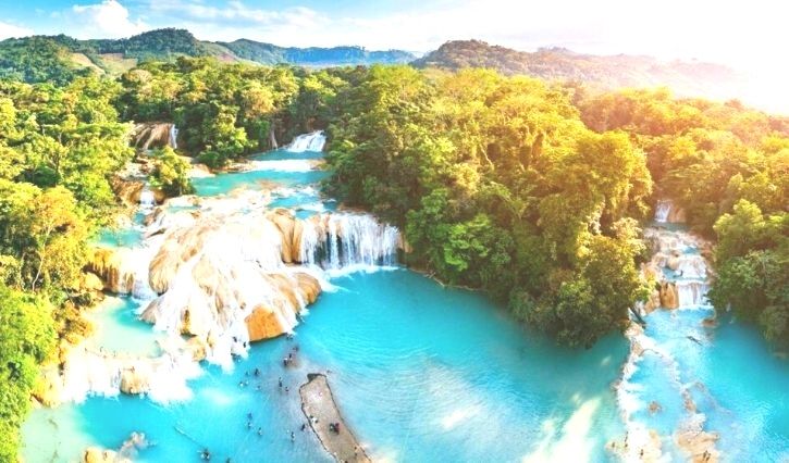 Vista de Aguas color Turquesa